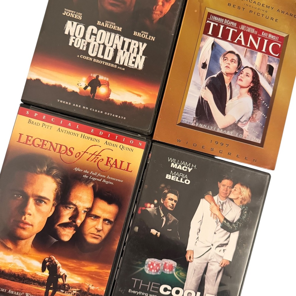 Drama DVD‎ Lot of 4 Titanic No Country Old Men Legends Fall Oscar Movies